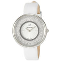  Shop Authentic Swarovski Crystalline Pure White Dial White Leather Strap Watch for Women - 5275046 - Luxxuri
