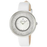  Shop Authentic Swarovski Crystalline Pure White Dial White Leather Strap Watch for Women - 5275046 - Luxxuri