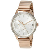 Shop Authentic Tommy Hilfiger Brooke Silver Dial Rose Gold Steel Strap Watch for Women - 1782021 - Luxxuri