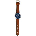  Shop Authentic Fossil Forrester Chronograph Blue Dial Brown Leather Strap Watch for Men -  S5607 - Luxxuri