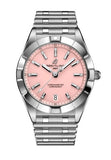 Shop Authentic Breitling Chronomat 32 Diamonds Pink Dial Silver Steel Strap Watch for Women - A77310101K1A1 - Luxxuri