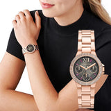  Shop Authentic Michael Kors Camille Chronograph Grey Dial Rose Gold Steel Strap Watch For Women - MK6983 - Luxxuri