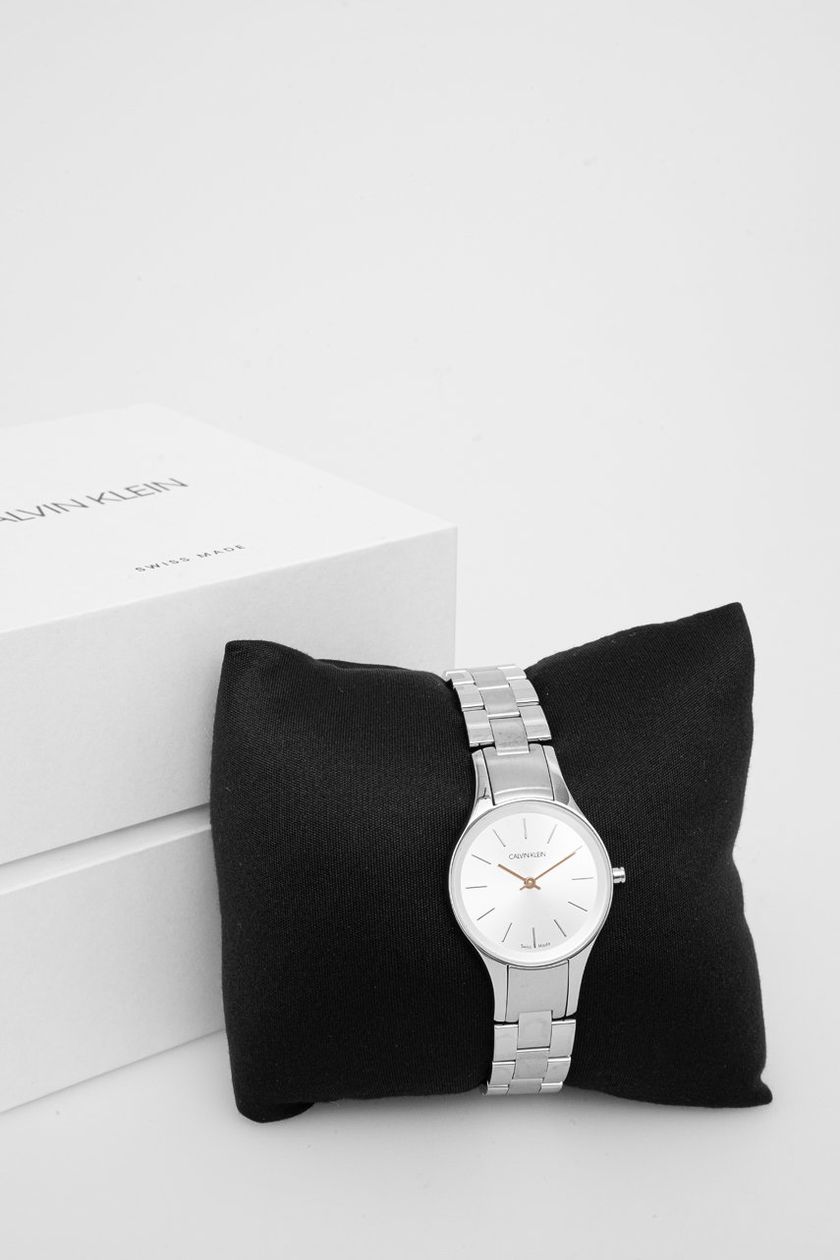  Shop Authentic Calvin Klein Simplicity White Dial Silver Steel Strap Watch for Women - K4323185 - Luxxuri