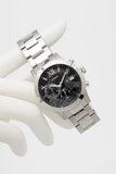  Shop Authentic Guess Atlas Chronograph Black Dial Silver Steel Strap Watch For Men - W0668G3 - Luxxuri