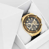 Shop Authentic Guess Poseidon Chronograph Black Dial Black Silicone Strap Watch For Men - GW0425G1 - Luxxuri