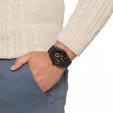  Shop Authentic Fossil Machine Chronograph Black Dial Black Steel Strap Watch for Men - FS4682 - Luxxuri