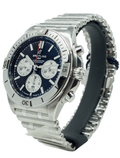  Shop Authentic Breitling Chronomat B01 42mm Black Dial Silver Steel Strap Watch for Men - AB0134101B1A1 - Luxxuri