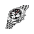  Shop Authentic Breitling Chronomat B01 42mm Black Dial Silver Steel Strap Watch for Men - AB0134101B1A1 - Luxxuri