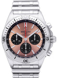  Shop Authentic Breitling Chronomat B01 42 Brown Dial Silver Steel Strap Watch for Men - AB0134101K1A1 - Luxxuri