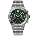  Shop Authentic Breitling Chronomat B01 42mm Green Dial Silver Steel Strap Watch for Men - AB01343A1L1A1 - Luxxuri