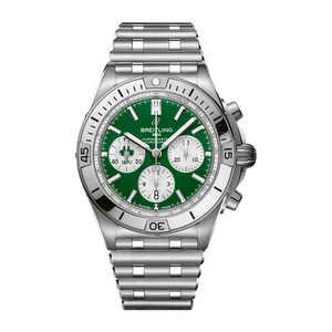  Shop Authentic Breitling Chronomat B01 42 Six Nations Ireland Green Dial Silver Steel Strap Watch for Men - AB0134A91L1A1 - Luxxuri