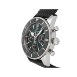  Shop Authentic Breitling Superocean Heritage B01 Chronograph 44 Limited Edition Green Dial Black Mesh Bracelet Watch for Men - AB01621A1L1S1 - Luxxuri