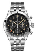  Shop Authentic Breitling Super Avi B04 Chronograph GMT 46 P-51 Mustang Black Dial Silver Steel Strap Watch for Men - AB04453A1B1A1 - Luxxuri