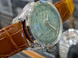  Shop Authentic Breitling Premier B09 Chronograph 40 Green Dial Brown Leather Strap Watch for Men - AB0930D31L1P1 - Luxxuri