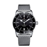  Shop Authentic Breitling Superocean Heritage B20 Automatic 42 Black Dial Silver Mesh Bracelet Watch for Men - AB2010121B1A1 - Luxxuri