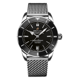  Shop Authentic Breitling Superocean Heritage B20 Automatic 42 Black Dial Silver Mesh Bracelet Watch for Men - AB2010121B1A1 - Luxxuri