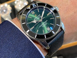  Shop Authentic Breitling Superocean Heritage B20 Automatic 42 Green Dial Black Mesh Bracelet Watch for Women - AB2010121L1S1 - Luxxuri