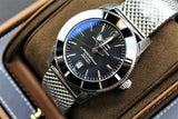  Shop Authentic Breitling Superocean Heritage B20 Automatic 46 Black Dial Silver Mesh Bracelet Watch for Men - AB2020121B1A1 - Luxxuri