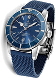  Shop Authentic Breitling Superocean Heritage B20 Automatic 46 Blue Dial Blue Mesh Bracelet Watch for Men - AB2020161C1S1 - Luxxuri
