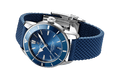  Shop Authentic Breitling Superocean Heritage II B20 44mm Blue Dial Blue Rubber Strap Mens Watch - AB2030161C1S1 - Luxxuri