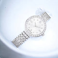 Swarovski Certa Crystals Silver Dial Silver Steel Strap Watch for Women - 5673022