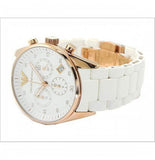  Shop Authentic Emporio Armani Sportivo Silver Dial White Silicone Strap Watch For Women - AR5920 - Luxxuri