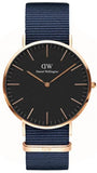  Shop Authentic Daniel Wellington Classic Bayswater Black Dial Black NATO Strap Watch For Men - DW00100277 - Luxxuri