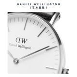  Shop Authentic Daniel Wellington Classic York White Dial Black Leather Strap Watch For Men - DW00100025 - Luxxuri