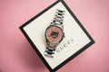  Shop Authentic Gucci G Timeless Quartz Mother of Pearl Pink Dial Silver Steel Strap Watch for Women - YA1264166 - Luxxuri