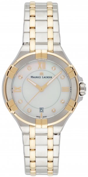 Shop Authentic Maurice Lacroix Aikon Mother of Pearl Dial Two Tone Steel Strap Watch for Women - A11006-PVY13-171-1 - Luxxuri