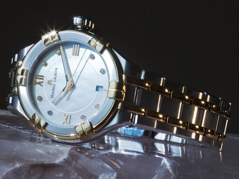  Shop Authentic Maurice Lacroix Aikon Mother of Pearl Dial Two Tone Steel Strap Watch for Women - A11006-PVY13-171-1 - Luxxuri