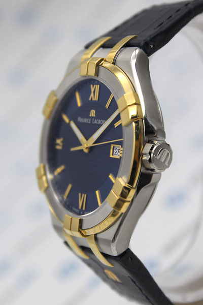  Shop Authentic Maurice Lacroix Aikon Blue Dial Blue Leather Strap Watch for Men - AI1008-PVY11-432-1 - Luxxuri