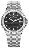  Shop Authentic Maurice Lacroix Aikon Venturer Black Dial Silver Steel Strap Watch for Men - AI1008-SS002-331-1 - Luxxuri