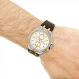  Shop Authentic Maurice Lacroix Aikon Chronograph White Dial Brown Leather Strap Watch For Men - AI1018-PVY11-132-1 - Luxxuri