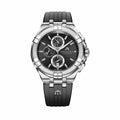  Shop Authentic Maurice Lacroix Aikon Chronograph Black Dial Black Leather Strap Watch for Men - AI1018-SS001-330-2 - Luxxuri
