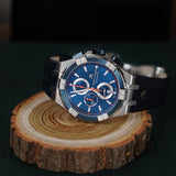 Shop Authentic Maurice Lacroix Aikon Chronograph Blue Dial Blue Leather Strap Watch For Men - AI1018-SS001-432-4 - Luxxuri