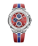  Shop Authentic Maurice Lacroix Aikon Beach Volley Vikings Limited Edition Red Dial Red Rubber Strap Watch for Men - AI1018-SS001-530-6 - Luxxuri