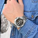  Shop Authentic Maurice Lacroix Aikon Chronograph Black Dial Silver Steel Strap Watch for Men - AI1018-SS002-330-1 - Luxxuri