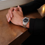  Shop Authentic Maurice Lacroix Aikon Date Quartz Black Dial Silver Steel Strap Watch for Men - AI1108-SS002-330-1 - Luxxuri