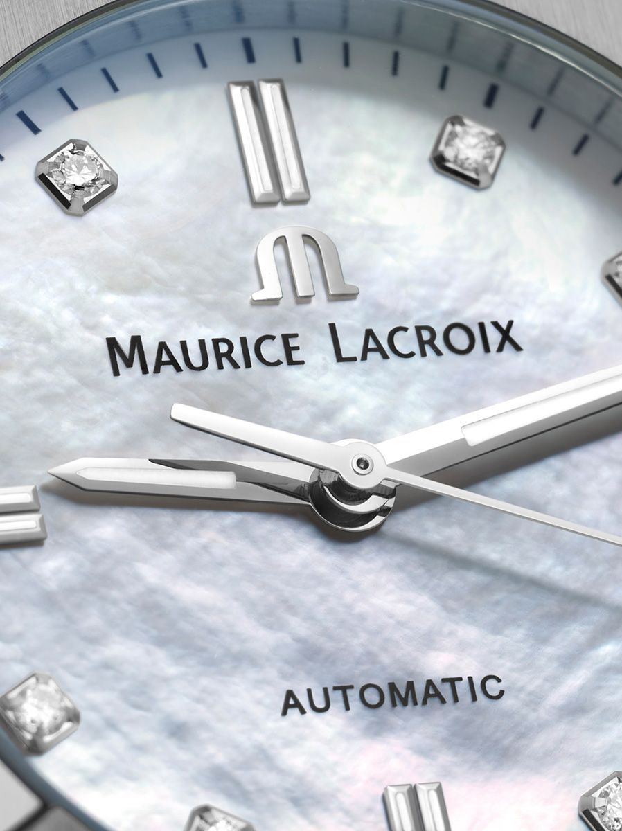  Shop Authentic Maurice Lacroix Aikon White Mother of Pearl Dial Silver Steel Strap Watch for Women - A11006-SD502-170-1 - Luxxuri