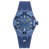  Shop Authentic Maurice Lacroix Automatic PVD Limited Edition Blue Dial Blue Silicon Strap Watch For Men - AI6007-PVC00-430-4 - Luxxuri