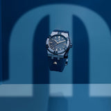  Shop Authentic Maurice Lacroix Automatic PVD Limited Edition Blue Dial Blue Silicon Strap Watch For Men - AI6007-PVC00-430-4 - Luxxuri
