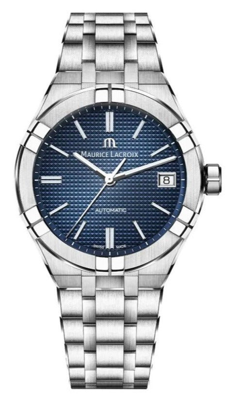  Shop Authentic Maurice Lacroix Aikon Automatic Blue Dial Silver Steel Strap Watch for Women - AI1807-SS002-430-1 - Luxxuri