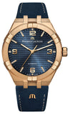  Shop Authentic Maurice Lacroix Aikon Limited Edition Blue Dial Blue Leather Strap Watch For Men - AI6008-BRZ01-420-1 - Luxxuri