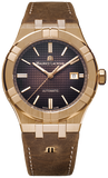  Shop Authentic Maurice Lacroix Aikon Automatic Brown Dial Brown Leather Strap Watch For Men - AI6008-BRZ01-730-3 - Luxxuri