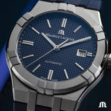  Shop Authentic Maurice Lacroix Aikon Automatic Date Blue Dial Blue Silicone Strap Watch For Men - AI6008-SS000-430-4 - Luxxuri