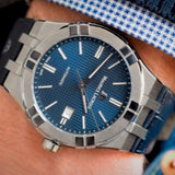  Shop Authentic Maurice Lacroix Aikon Automatic Blue Dial Blue Leather Strap Watch For Men - AI6008-ss001-430-1 - Luxxuri