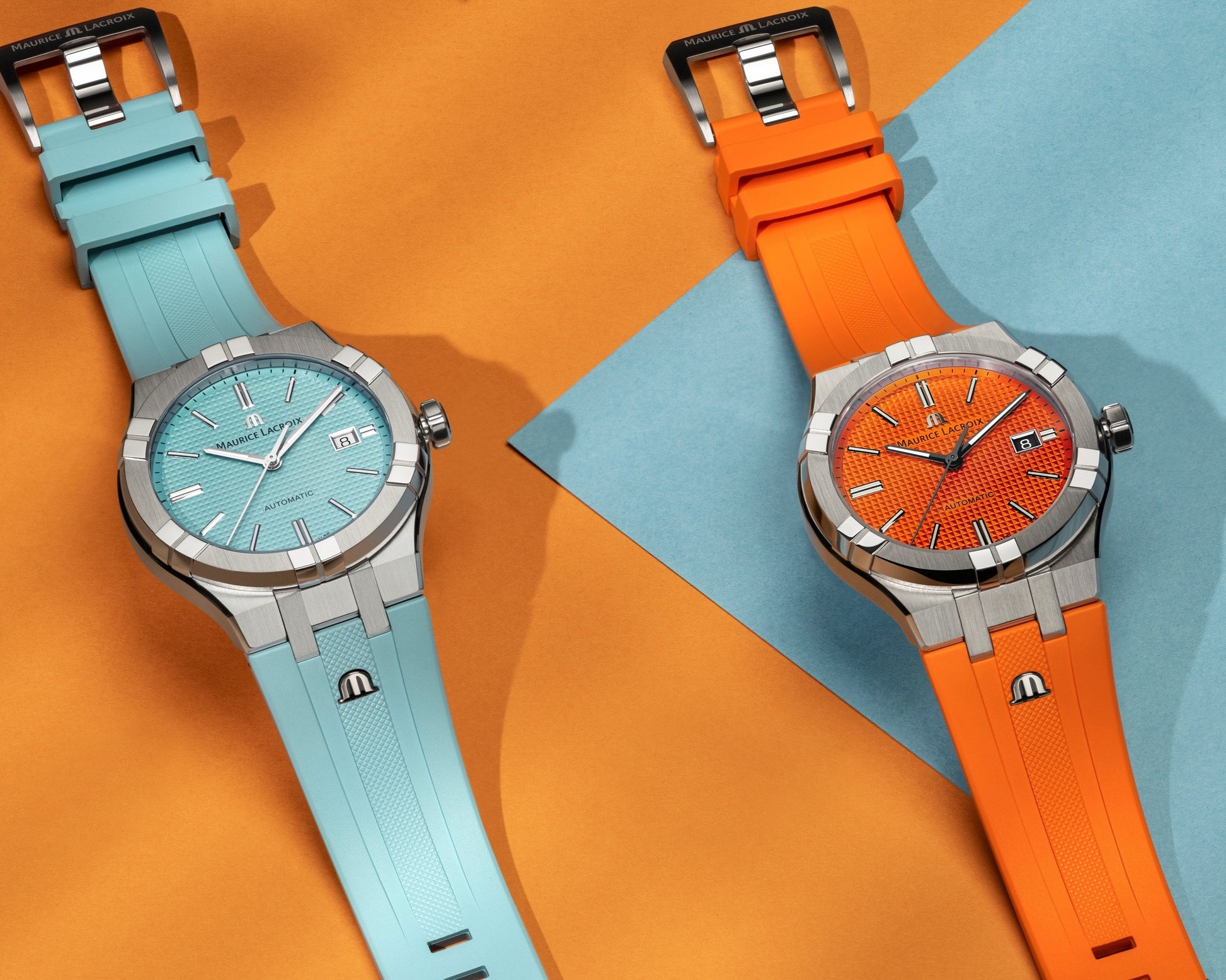  Shop Authentic Maurice Lacroix Aikon Automatic Sky Blue Dial Silver Steel Strap Watch For Men - AI6008-SS00F-431-C - Luxxuri