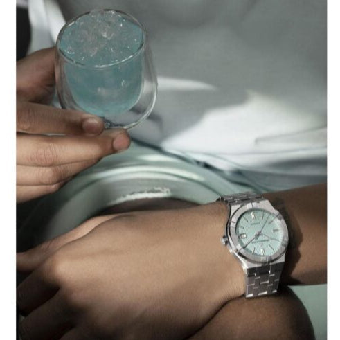  Shop Authentic Maurice Lacroix Aikon Automatic Limited Summer Edition Blue Dial Silver Steel Strap Watch For Men - AI6008-SS00F-431-1 - Luxxuri