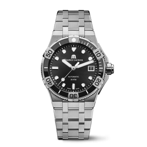  Shop Authentic Maurice Lacroix Aikon Venturer Automatic Black Dial Silver Steel Strap Watch For Men - AI6057-SSL22-330-1 - Luxxuri